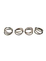 Brompton Napkin Rings Set of 4 Antique Brass