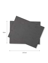 Classic Placemats Slate Rectangular Set of 4 Natural