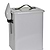 Stowell Pet Bin with Leather Handle Large Chalk