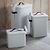 Stowell Pet Bin with Leather Handle Medium Chalk