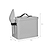 Stowell Pet Bin with Leather Handles Small Chalk