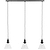 Hoxton Cone Pendant Light Trio Antique Bronze
