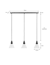 Hoxton Cone Pendant Light Trio Antique Bronze
