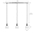 Hoxton Domed Pendant Light Trio Satin Nickel