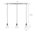 Hoxton Cone Pendant Light Trio Satin Nickel