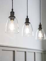 Hoxton Domed Pendant Light Trio Antique Bronze