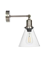 Hoxton Cone Wall Light Satin Nickel