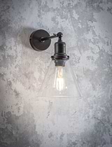 Hoxton Cone Wall Light Antique Bronze