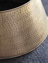 Christmas Tree Skirt Antique Brass