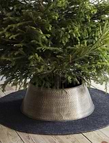 Christmas Tree Skirt Antique Brass