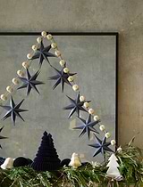 Maddox Pom Pom Christmas Garland Warm White