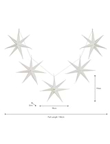 Maddox Christmas Star Garland Warm White