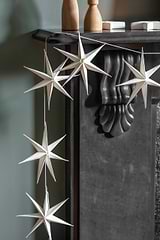 Maddox Christmas Star Garland Warm White