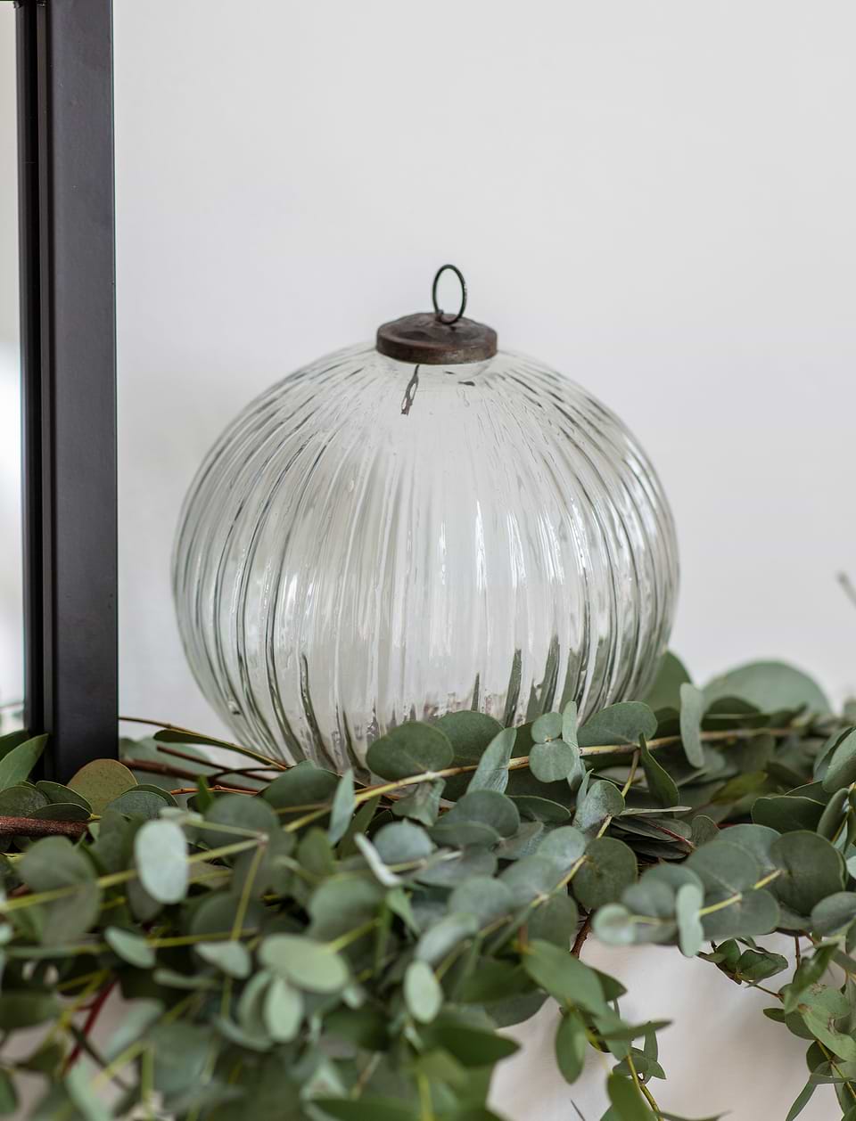 Murrine Christmas Bauble Large Clear
