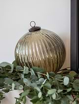 Murrine Christmas Bauble Large Smoke