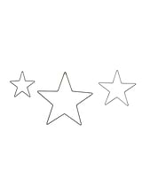 Cromwell Christmas Stars Set of 3 Brass