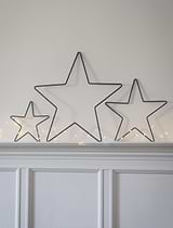 Curzon Christmas Stars Set of 3 Black