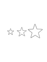Curzon Christmas Stars Set of 3 Black