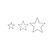 Curzon Christmas Stars Set of 3 Black