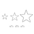 Curzon Christmas Stars Set of 3 Black