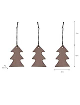 Ebley Christmas Trees Set of 3 Brick