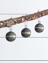Farringdon Round Baubles - Set of 3 - Antique Pewter - Iron