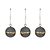 Farringdon Round Baubles - Set of 3 - Antique Pewter - Iron