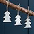Ithaca Christmas Trees Set of 3 White
