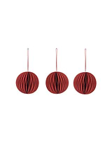 Maddox Christmas Baubles Set of 3 Brick