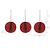 Maddox Christmas Baubles Set of 3 Brick