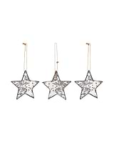Mirrored Christmas Stars Set of 3