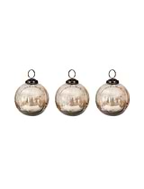 Murrine Festive Baubles Set of 3 Smoke