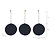 Southwold Christmas Baubles Large  Set of 3 Ink