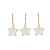 Southwold Festive Stars Set of 3 Warm White