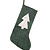 Southwold Christmas Stocking Forest Green