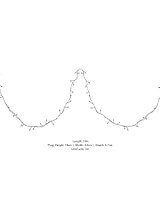 Classic Wire Cluster Lights 10m 400L Silver
