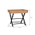 Clockhouse Butlers Side Table Carbon & Natural