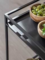 Portloe Drinks Trolley Black