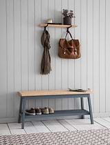 Clockhouse Hallway Bench Charcoal
