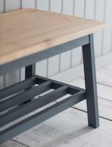 Clockhouse Hallway Bench Charcoal