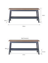 Clockhouse Hallway Bench Charcoal