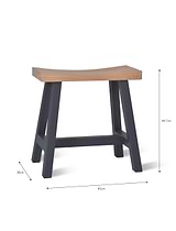 Clockhouse Stool Carbon & Natural