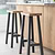 Clockhouse Bar Stool Carbon & Natural