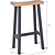 Clockhouse Bar Stool Carbon & Natural