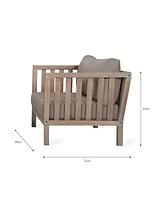 Porthallow Armchairs Set of 2 Natural