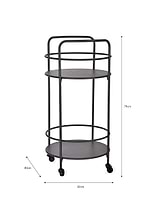 Rive Droite Drinks Trolley Carbon