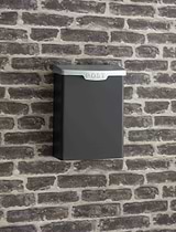Shipton Post Box with Galv Lid Carbon