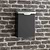 Shipton Post Box with Galv Lid Carbon