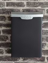 Shipton Post Box with Galv Lid Carbon