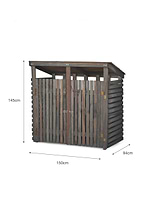 Aldsworth Bin Store Double Natural